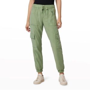 Comfy Hudson linen jogger pants.